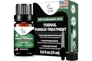 Foot Cure Toenail Fungus Treatment Extra Strength – Athletes Foot Treatment for Toenails, Restorative Nail Repair for Damaged Nails, Toenail Softener with Tea Tree Oil & Oregano Oil - Made in USA