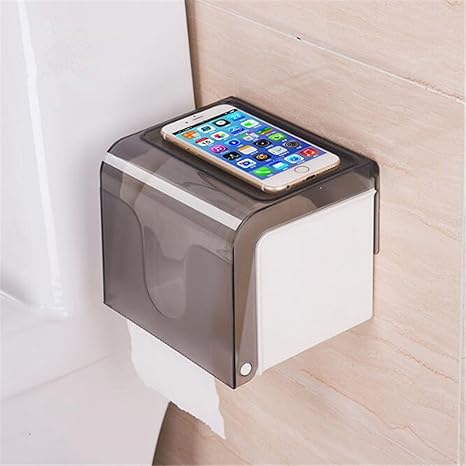 HOKIPO Magic Sticker Series Self Adhesive 2 Way Kitchen/ Bathroom Toilet Paper Holder Dispenser