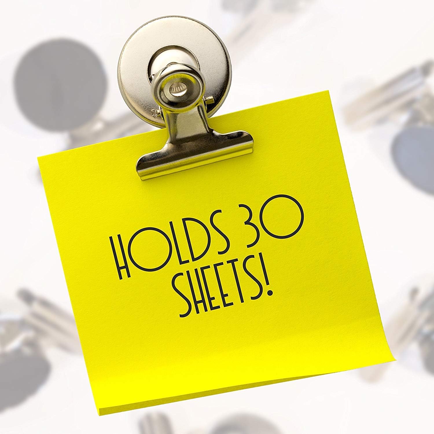 Kitch Office Fridge magnets by 10 pack super strong Refrigerator Magnet clip style - holds up to 30 sheets.