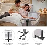 Kinderkraft Nestee UP 2 Co-Sleeping Cot with Birth Mattress Grey view 5