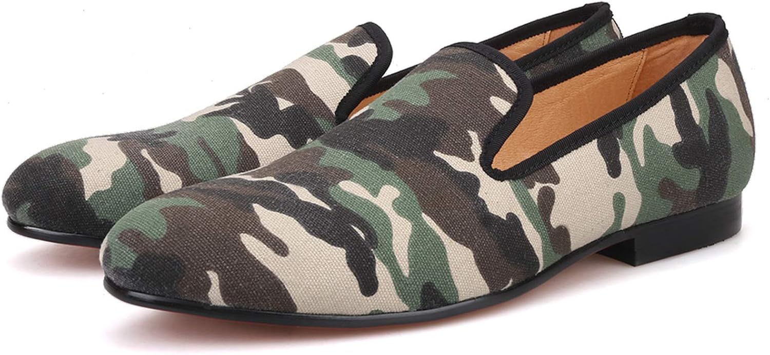 Merlutti Camouflage Casual Loafers Men Green