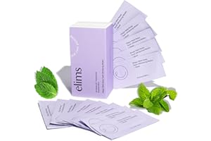 ELIMS Teeth Whitening Strips for Sensitive Teeth 21 Treatments – Food-Grade & Made by Dentists - Whiten Up to 7 Shades - Dissolving Mess-Free Application - Visible Results in 14 Days - 42 Strips