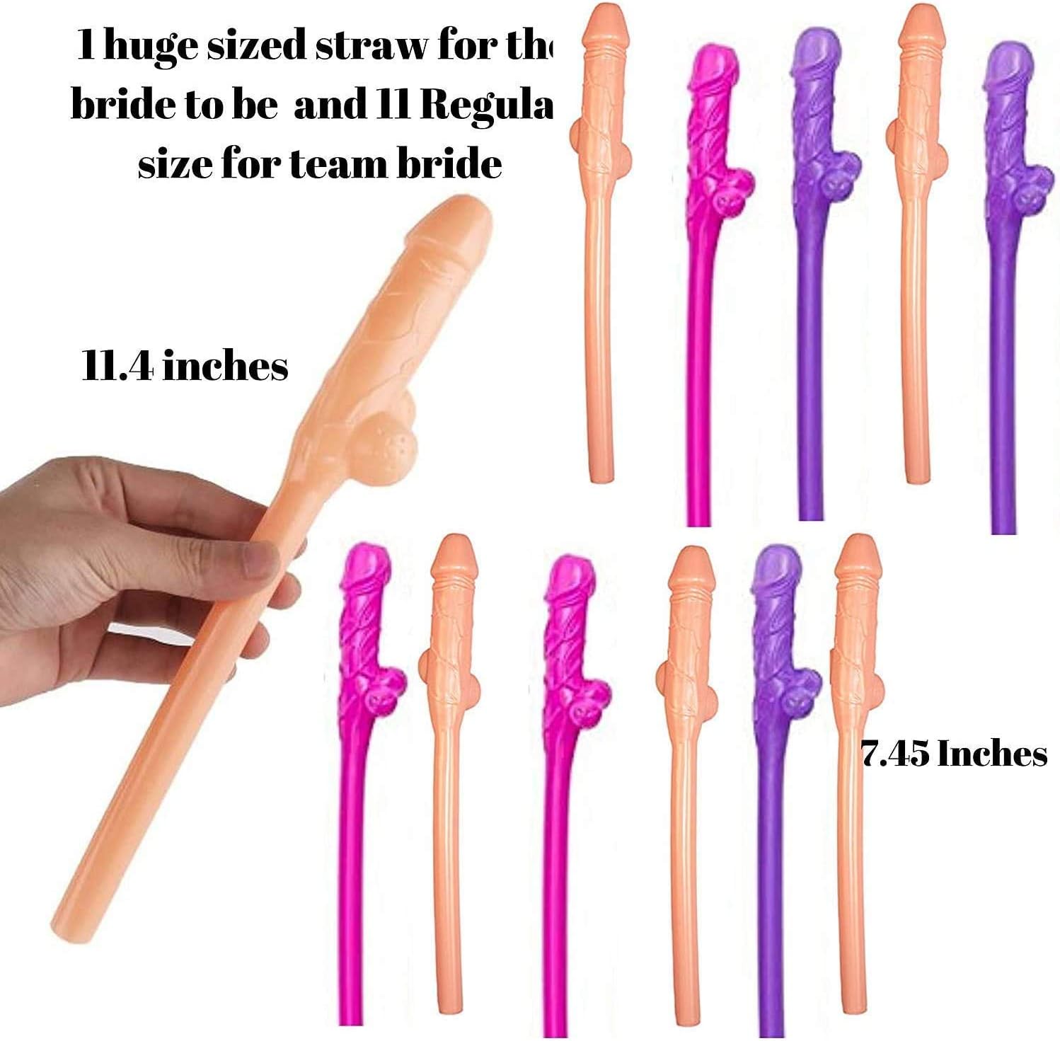 11pcs Adjustable Flexible Straws A2