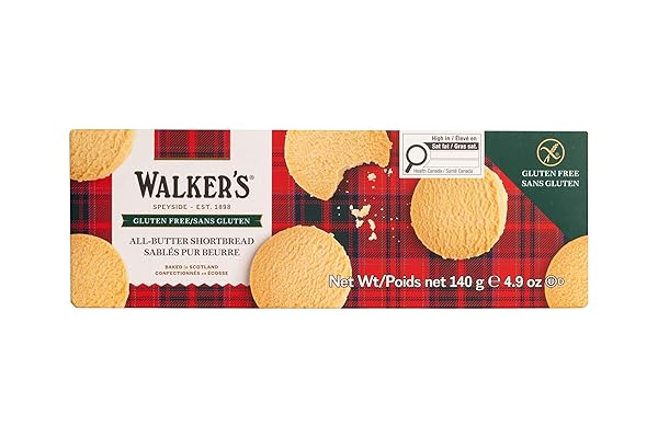 OFFICESNAX OFX01020 WALKERS GLUTEN-FREE SHORTBREAD ROUNDS, BROWN