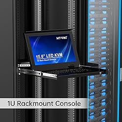 MT-VIKI 16 Port VGA KVM Console, 1U Rack Mount KVM