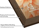 Americanflat A3 Walnut Picture Frame Engineered Wood with Shatter Glass view 3