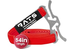 My Medic - Rats Tourniquet System, Quick-Apply Emergency Tourniquet, First Aid, Survival Gear, Compact & Versatile Hemorrhage Control Medical Tool - Hi-Vis Red