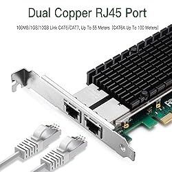 XZSNET 10G Network Card with Intel X540 Chip, 10GB