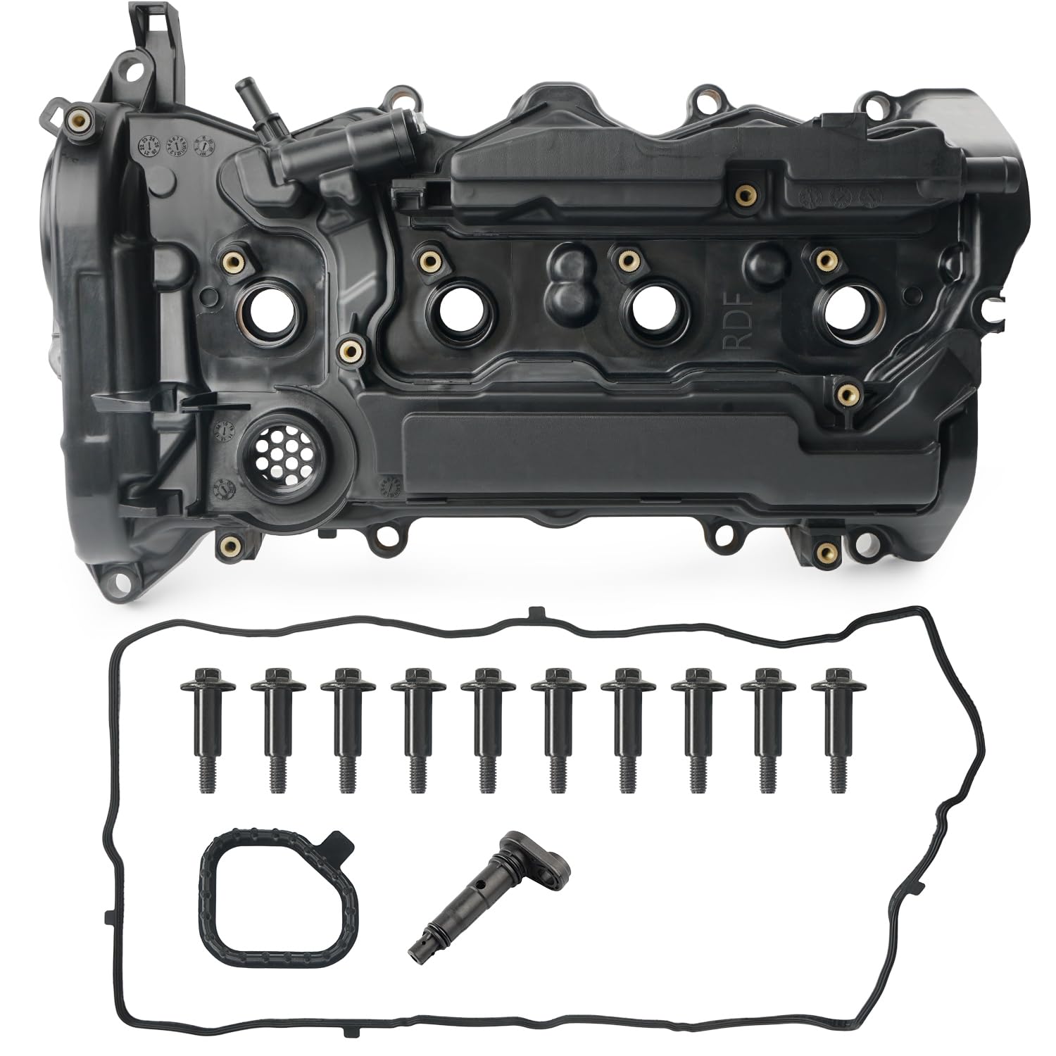 Photo 1 of BELKEBIR Engine Valve Cover with Gasket Compatible with 2013-2017 Honda Accord 2015-2019 Honda CR-V 2.4L Replace 12310-RDF-A01, 12310RDFA01