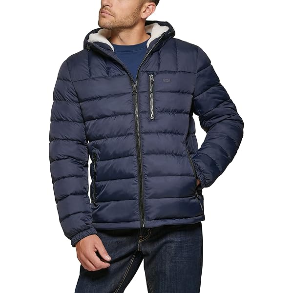 Champion mens Stadium Packable Jacket, Left Chest Script
