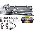 VEVOR Metal Lathe Machine, 8.3'' x 29.5'', Precision Benchtop Power Metal Lathe, 0-2500 RPM Continuously Variable Speed, 750W Brushless Motor Metal Gears, with Tool Box for Processing Precision Parts
