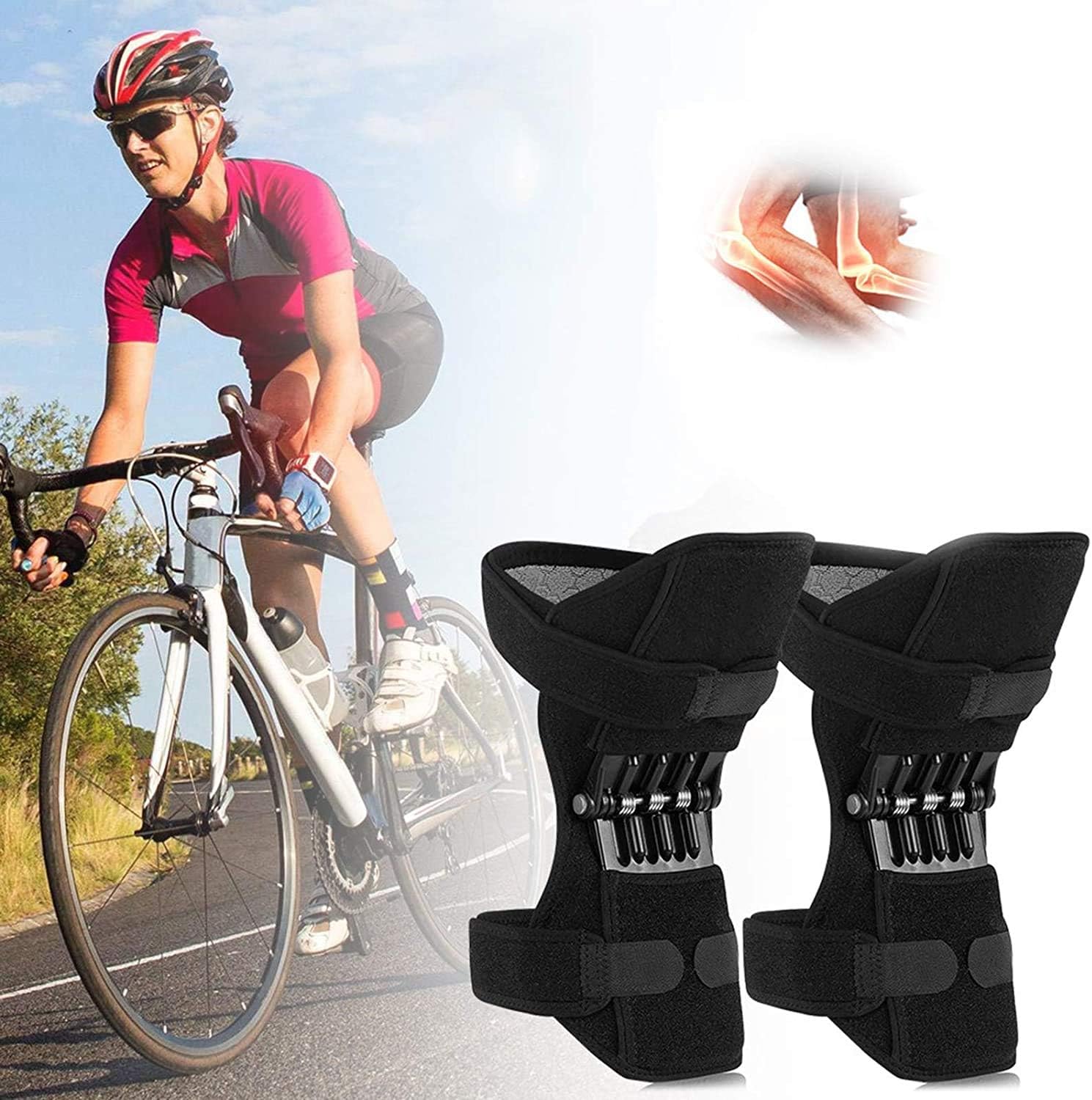 Powerlift Knee Protection Booster, Knee Booster, Joint Support Knee Pads Brace Breathable Knee