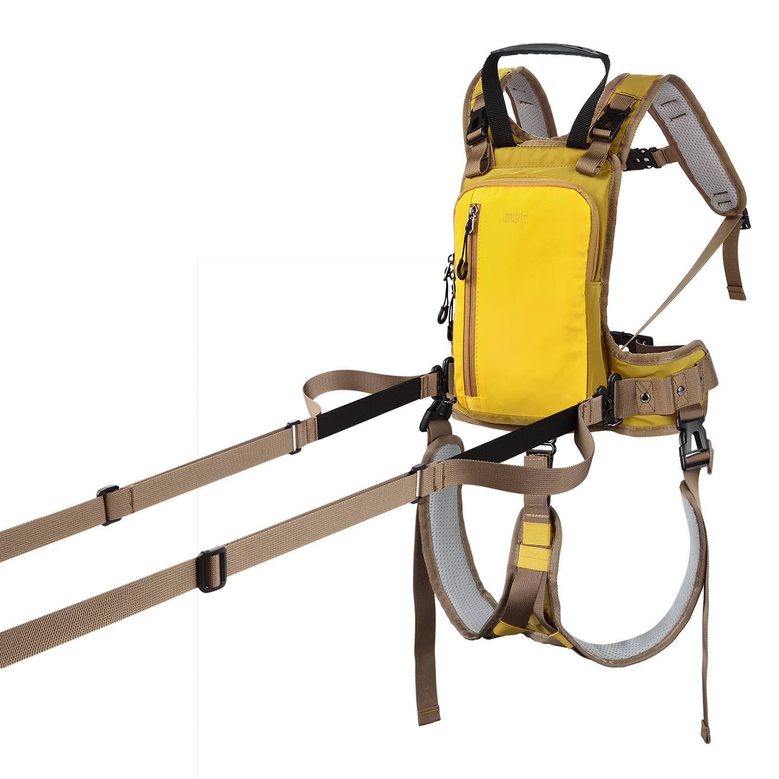 QOGIR Ski Harness for Kids: Learn to Ski Safely and Teach Your Child The Speed Control of Skiing and Snowboarding, Snowboard Trainer with Mini Backpack and Adjustable Seat Harness