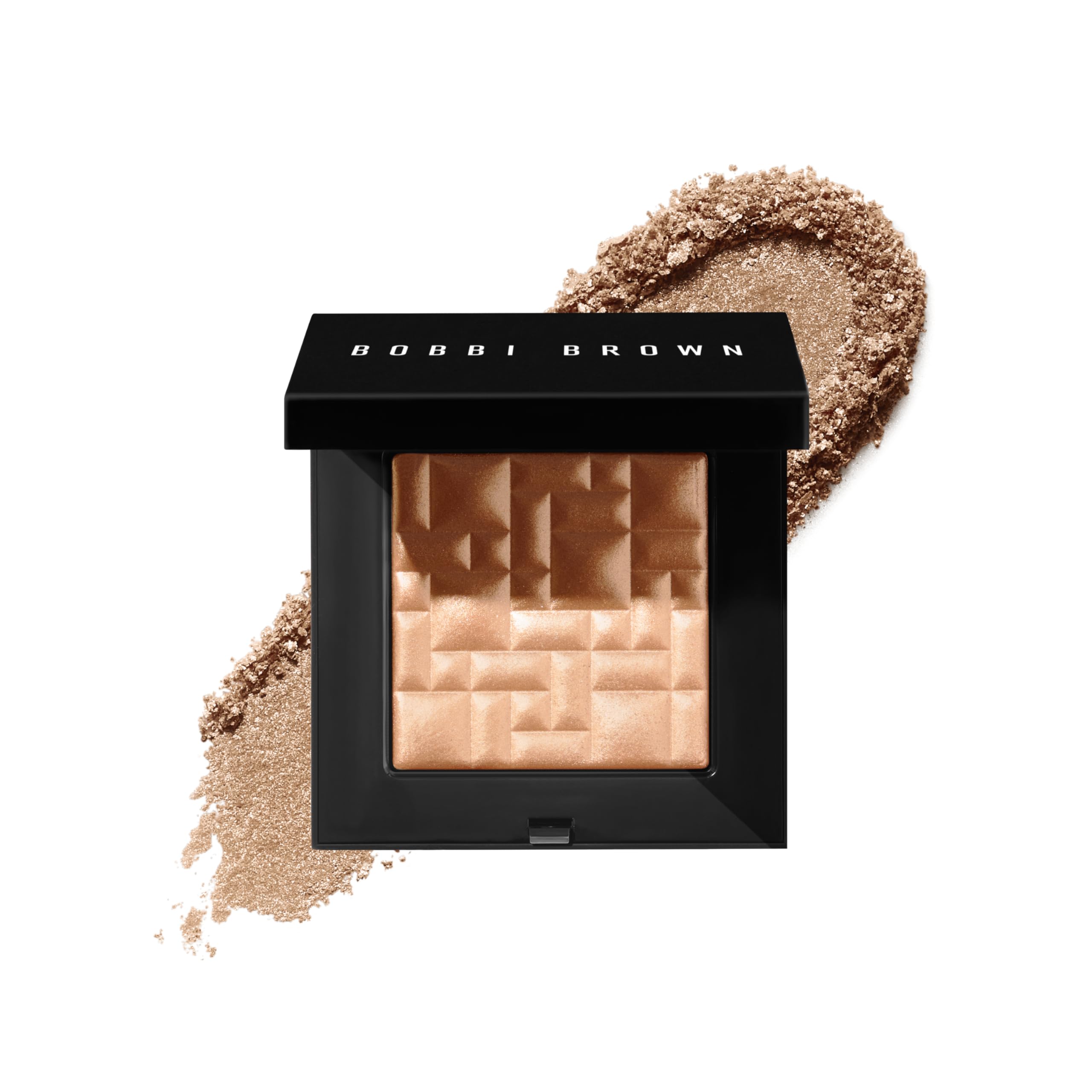 Photo 1 of Bobbi Brown Highlighting Powder | Pearl-Infused Highlighter Makeup For Luminous Cheeks & Eyes | Gel-Powder Hybrid, 0.28 Ounce, Bronze Glow #2