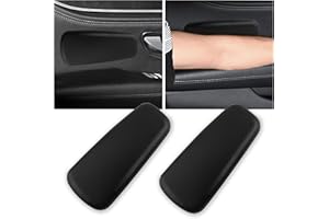 OFBAND 2PCS Elbow Pad Arm Rest for Car,Soft Leather Arm Rest Pillow with One-Piece Molding for Comfortable Support,Universal 