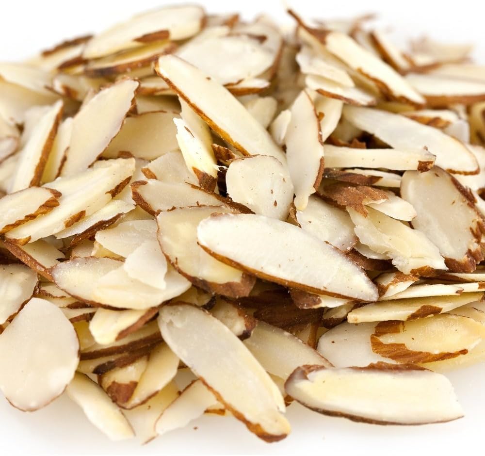 Raw Almonds Sliced 25lb Case Bulk Bag