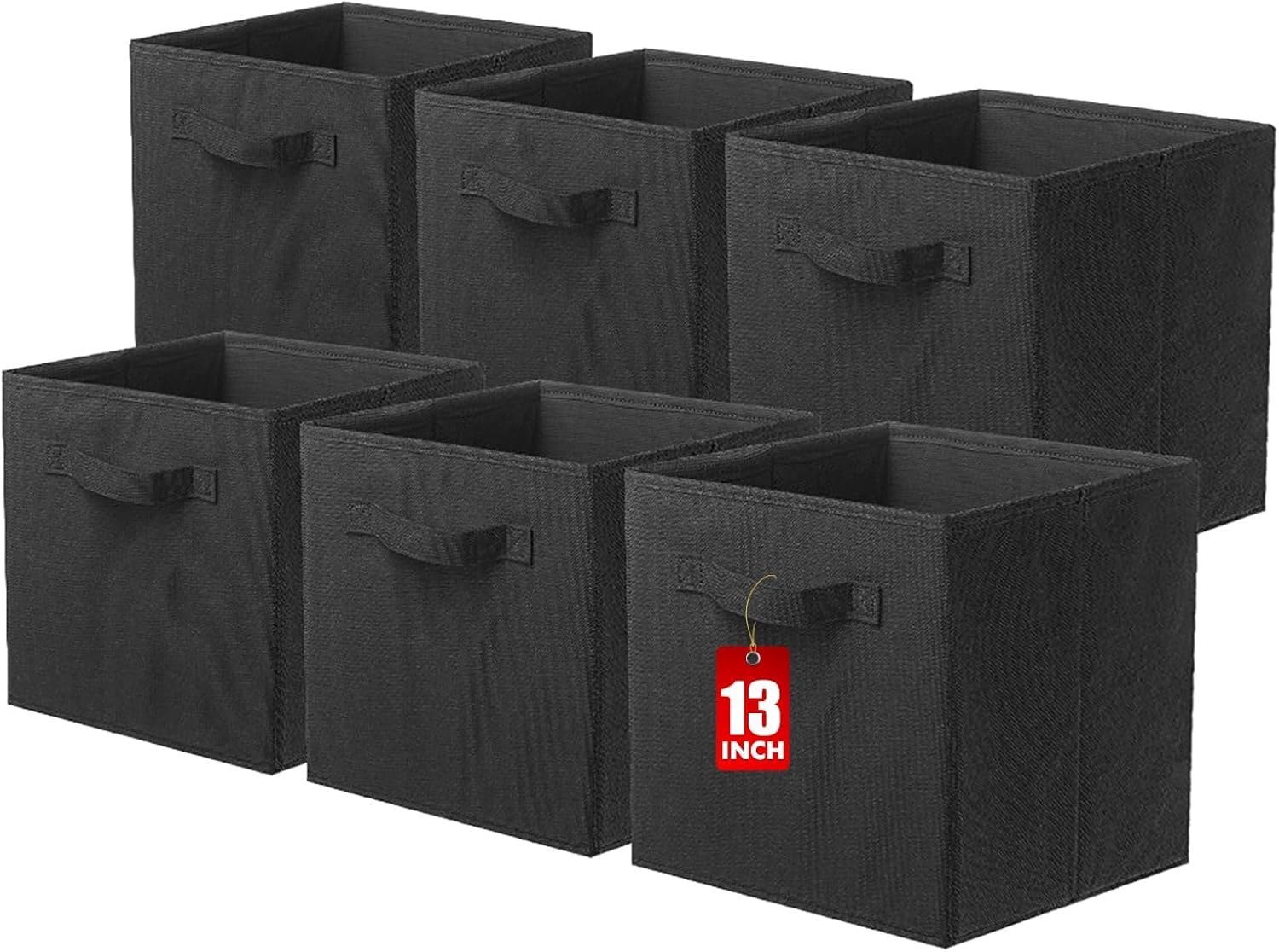 powerking Cube Storage Boxes, Foldable Fabric Storage Bins And Cloth Storage Organizer Drawer For Shelves, Closet And Toys Storage, 33 X 33 X 33 CM