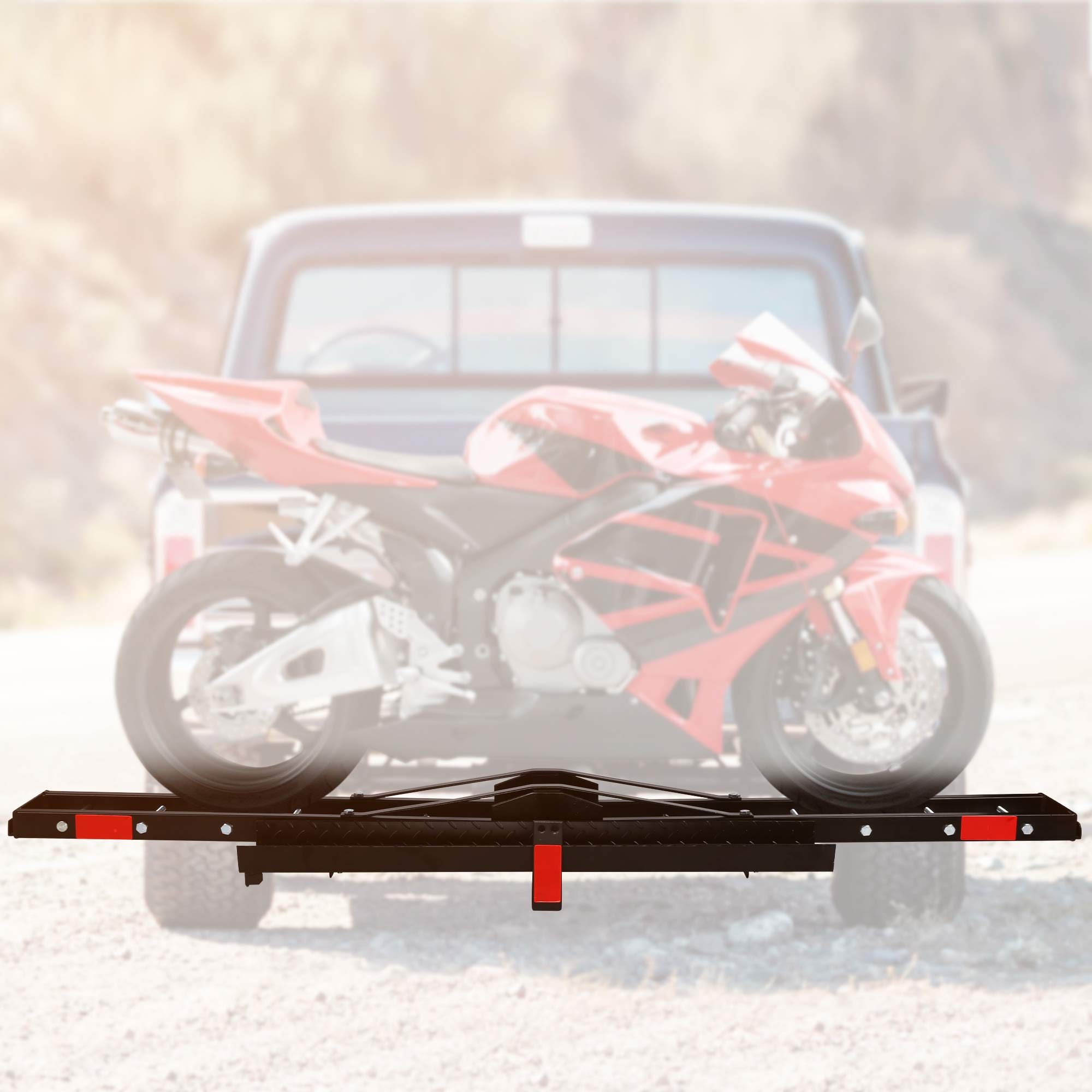 Motorcycle Rack Motorcycle Scooter Carrier Hauler Hitch Mount Rack with ...