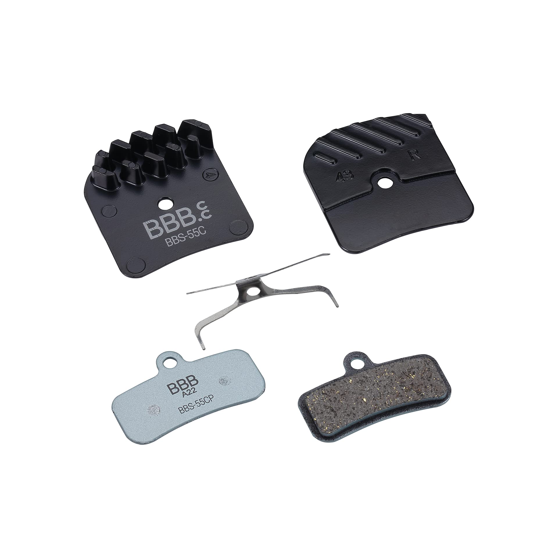 BBB Cycling Shimano Disc Brake Pads I Cooling Fins For Optimal Heat Dissipation I Organic Compound Brake Pads I DiscStop Coolfin BBS-55C