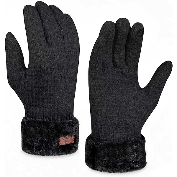 Gants D'Hiver Pour Femme à Écran Tactile - Doublure Polaire, Chauds, Épais, Pour Ski, Course, Quotidien