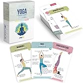 merka Yoga Cards, 50 Yoga Deck Flashcards with Asana Poses for Class Sequencing and Practice, Sanskrit and Cues for Beginners