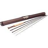Moonshine Rod Company Fly Fishing Rod with Carrying Case and Extra Rod Tip