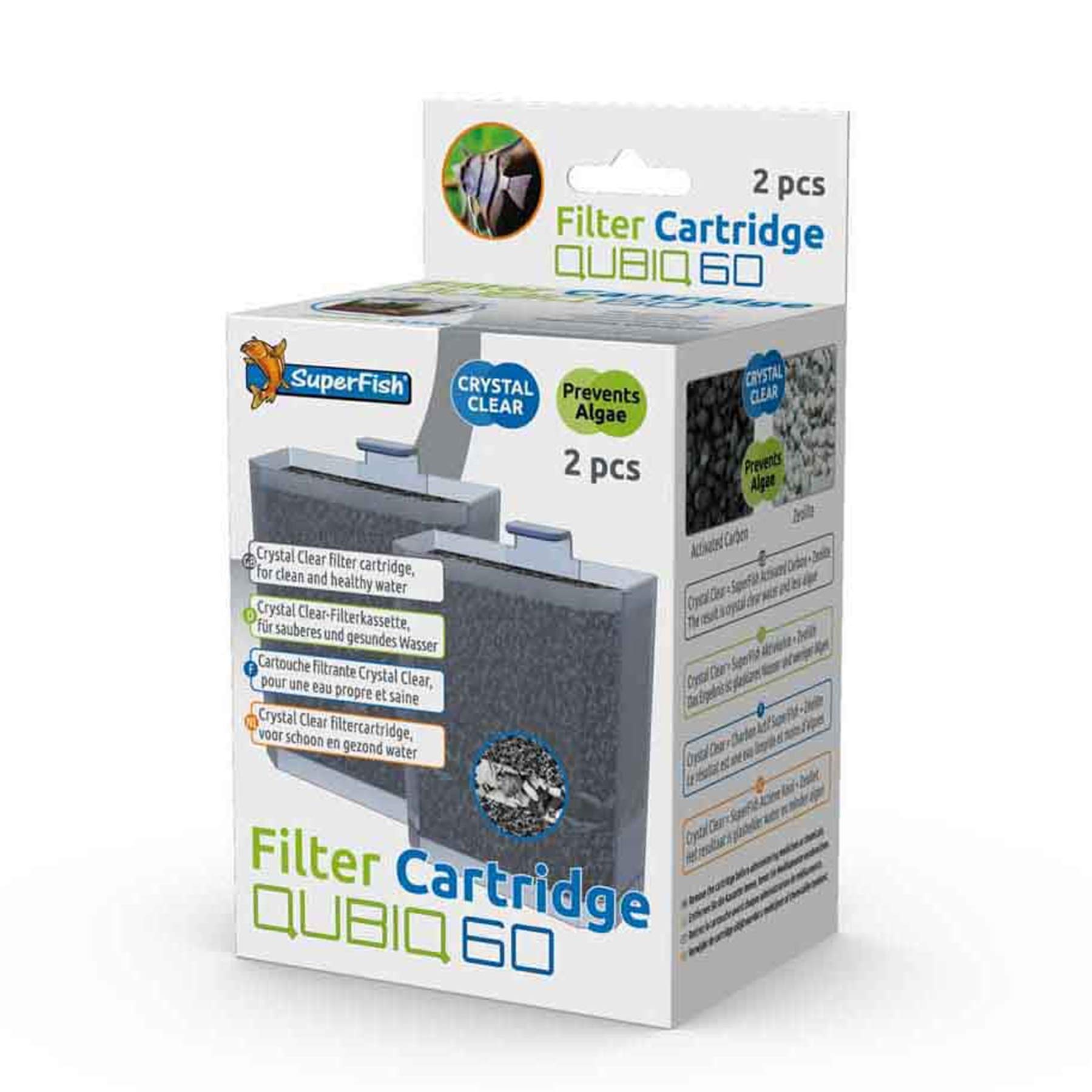 Superfish Qubiq 60 Cartridge (2pcs) Filter Media Replacement