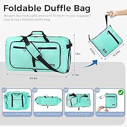 Fmeida 65L Duffle Bag with Shoes