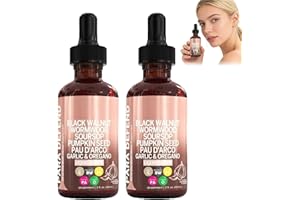 2026 New Black Walnut Wormwood Gut Cleanse - Raspberry Flavor, High Absorption & Fast-Acting Digestive Support (2 Bottle)