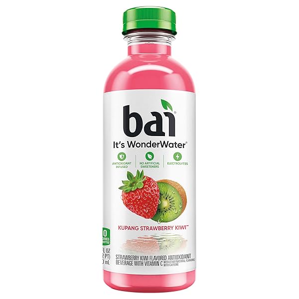BAI BEVERAGE, KUPANG STRAWBERRY KIWI, 18 OUNCE