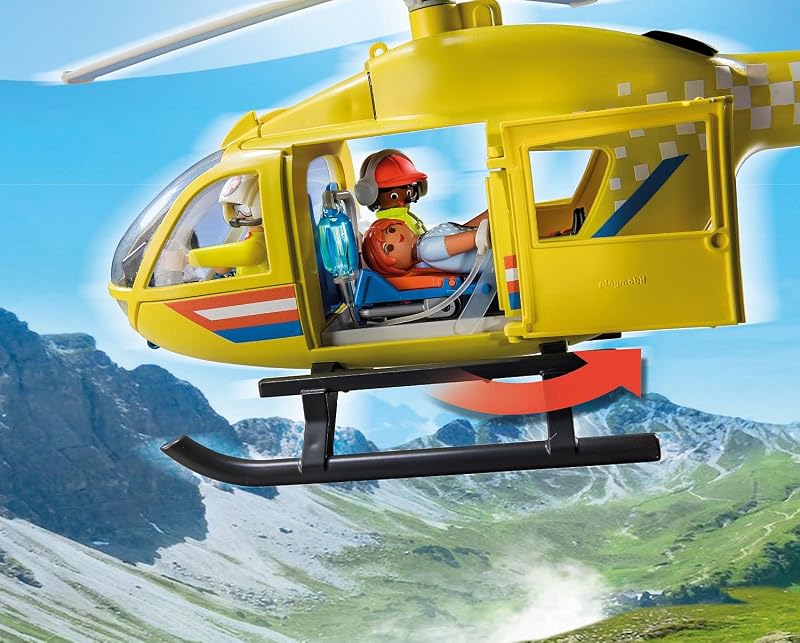 71203 Hélicoptère de Secours - City Life - Les Secours - Intervention en Haute Montagne avec des équipements de Secours - City Action Ville & Métiers - Dès 4 Ans