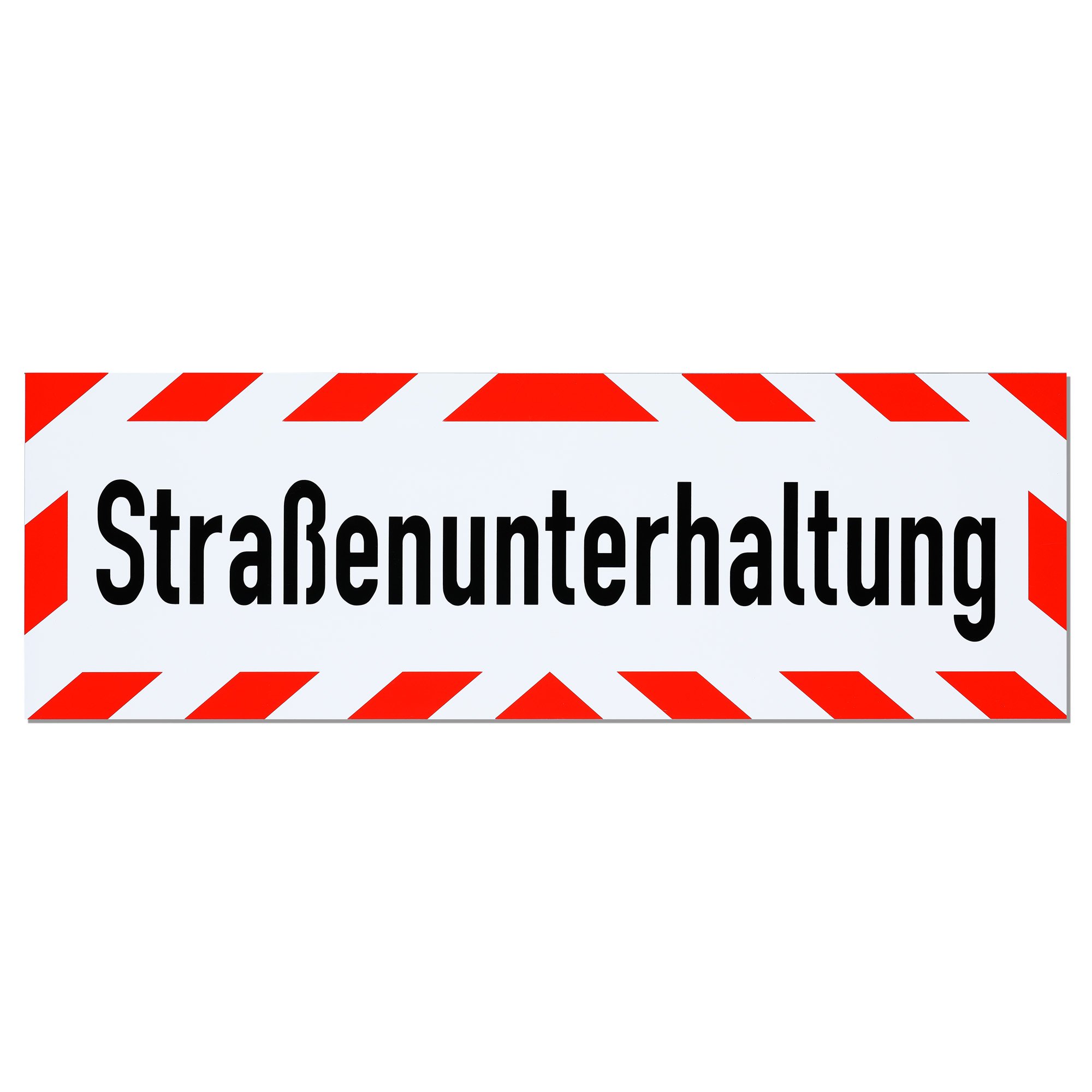 "LOHOFOL" magnetic sign road maintenance available in three sizes (45 x 15 cm)