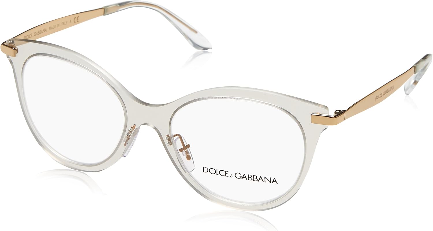 Dolce&Gabbana DG1292 Eyeglass Frames 307353 Clear DG1292307353 Clothing