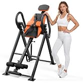 VEVOR Inversion Table, 300 lbs Capacity Heavy Duty Back Inverter Stretcher, Inverted Table with Dual-Roller Locking, Decompression Tables for Shoulders, Neck,