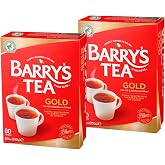 Barry's Tea 80ct Black Tea | Gold Blend | Imported Irish Tea | 2 Pack | Family Owned &amp; Operated | Recyclable Packaging | Compostable Tea Bags | Vegan | Gluten Free | Sugar Free | Dairy Free