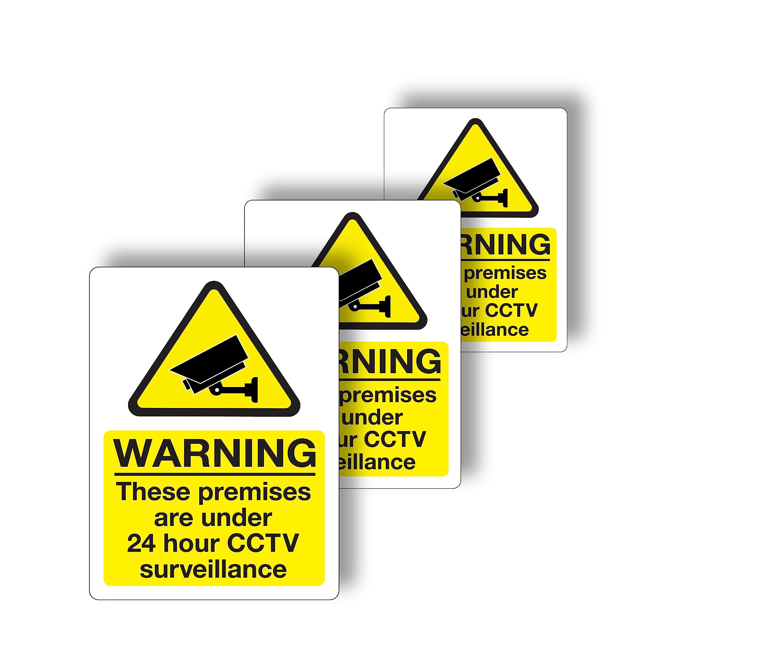 stcky 24 Hours CCTV Surveillance 20 x 15 cm (Pack of 3)