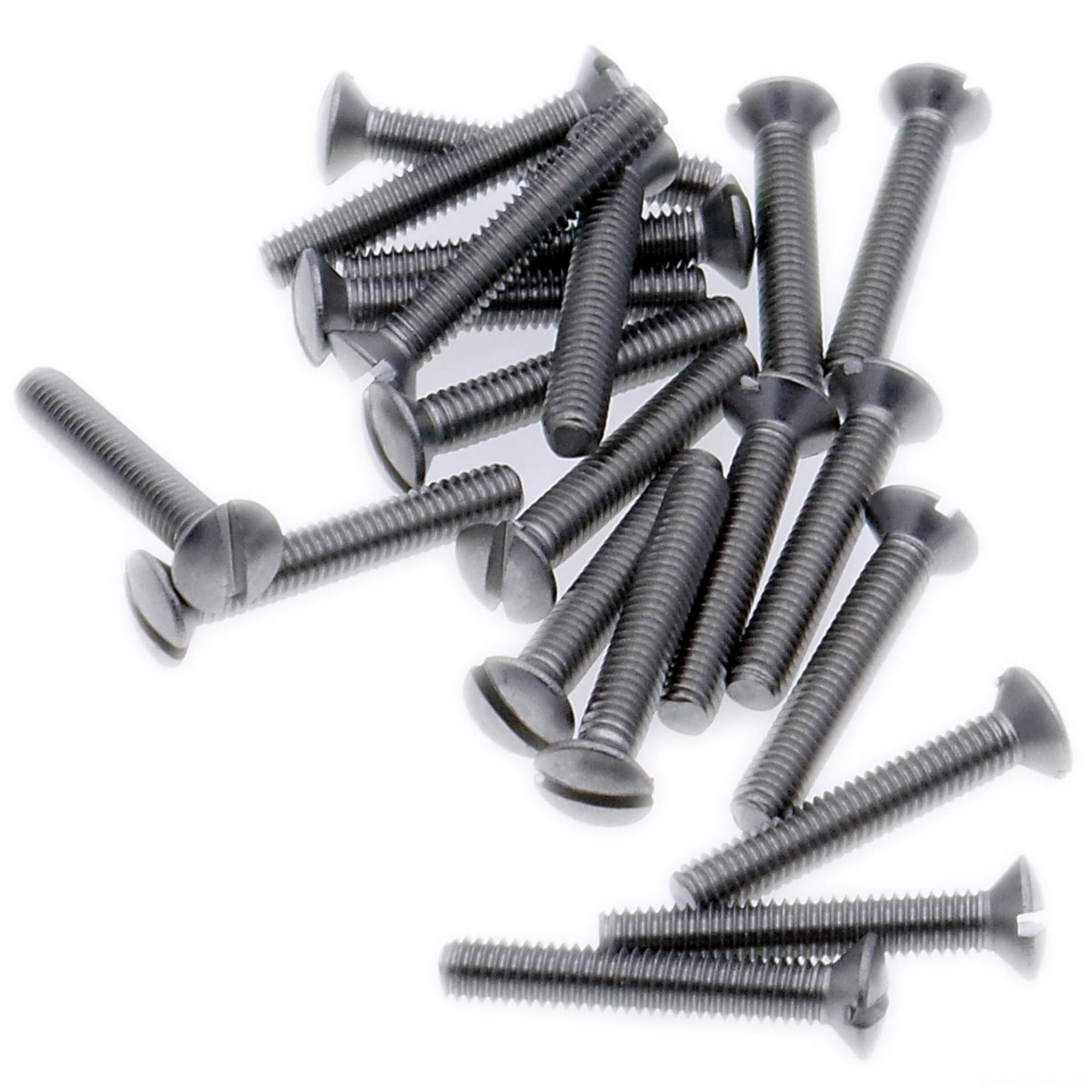 M5 (5mm x 10mm) Slot Raised Countersunk Machine Screw (Bolt) - Stainless Steel (A2) (Pack of 20)