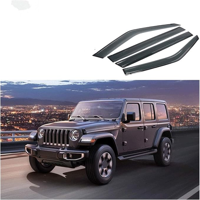 Wind Deflectors FOR Jeep Wrangler JL Two Doors Four Doors 20182020
