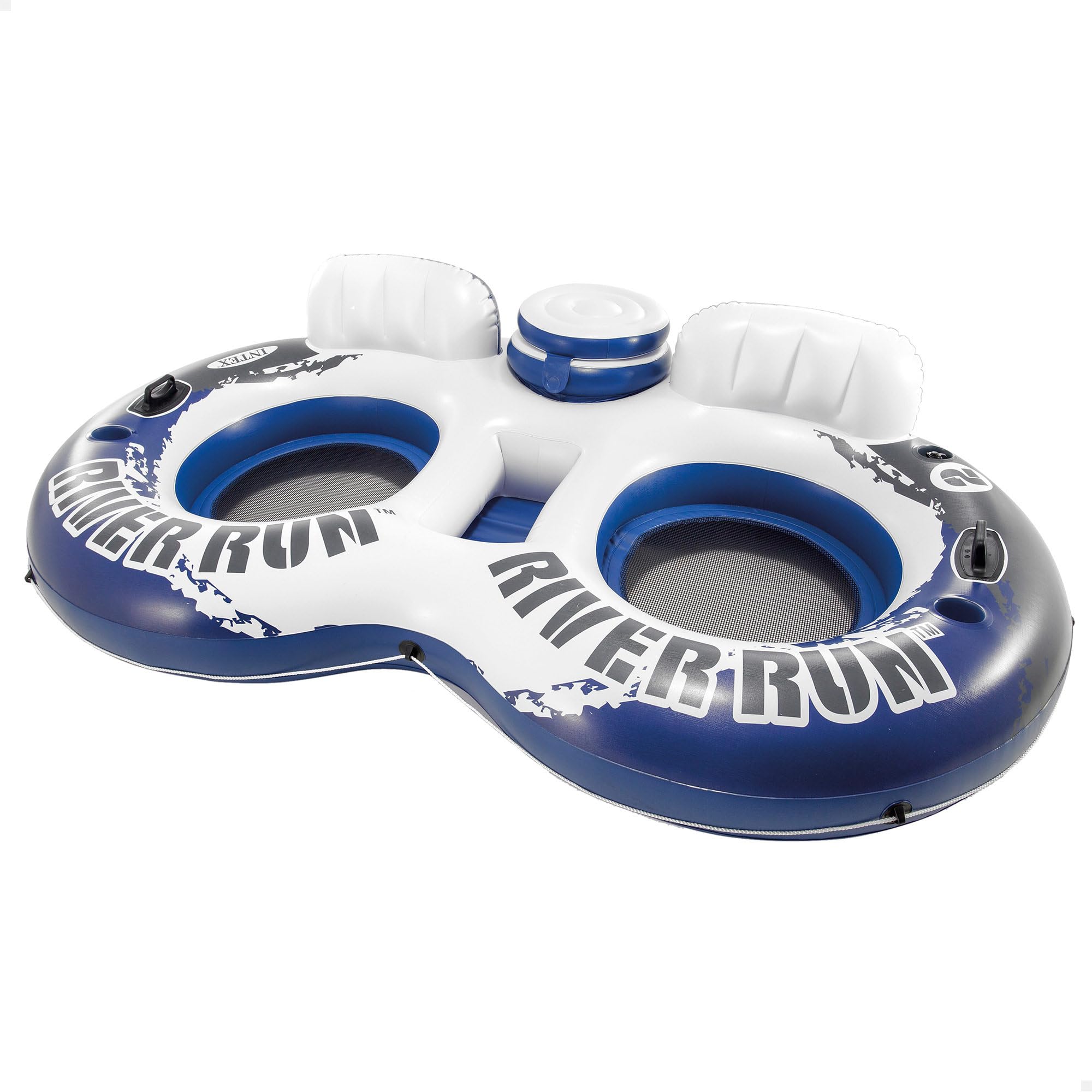 Intex River Run Inflatable Wheel Double Wheel Black, Blue, White