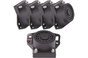 AOLIHAN 5pcs Backup Horn Reverse Beeper Warning Alarm Car Reversing Horn Car Back-up Alarm 105DB 12/48V for Vehicle Truck Lorry Heavy Equipmen (Square reversing horn 5pcs)