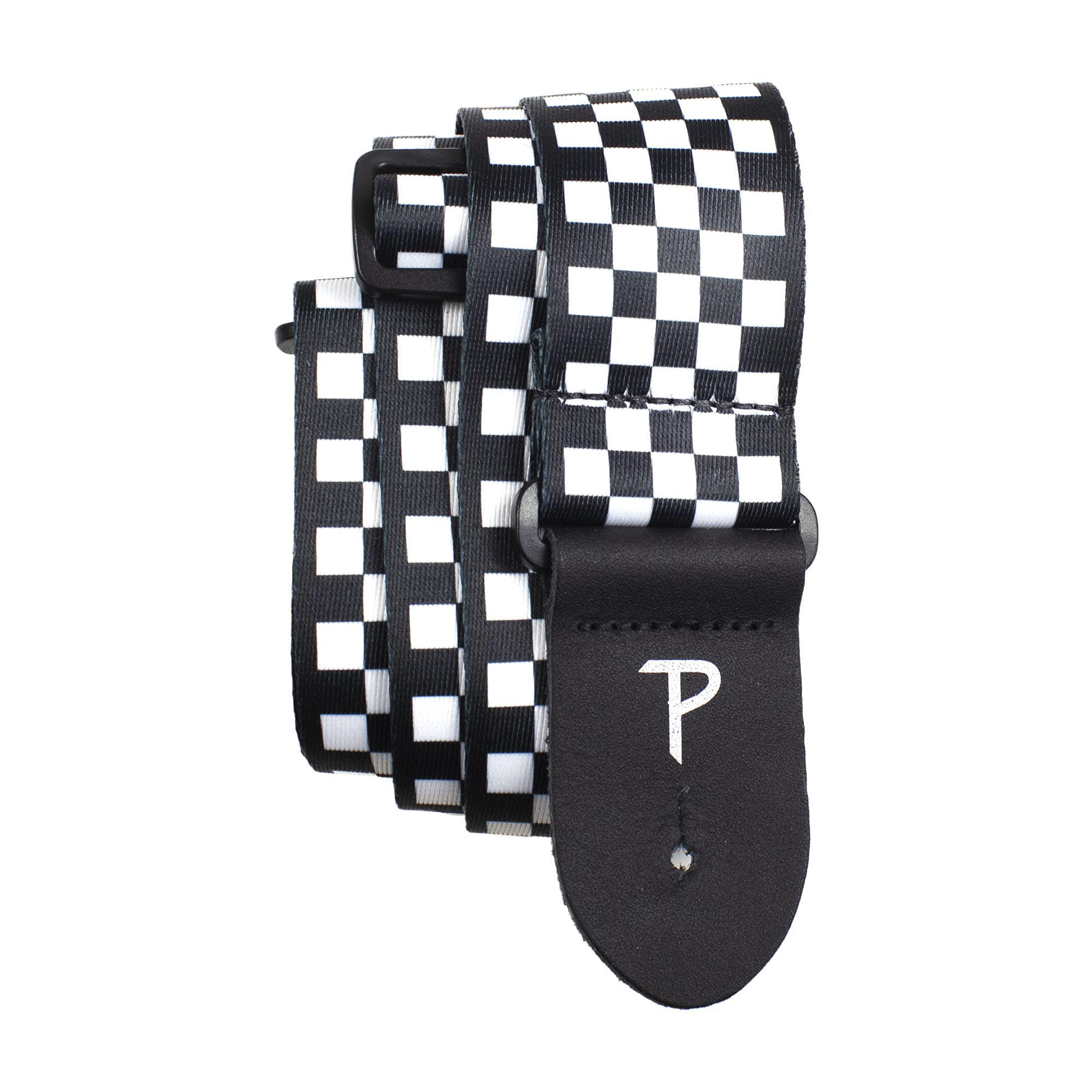 Perri’s Leathers Ltd. - Guitar Strap - Polyester - Checkered - Adjustable - For Acoustic/Bass/Electric Guitars - Made in Canada (LPCP-591)