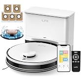 ILIFE A30 Pro Robot Vacuum and Mop,10000Pa Max Suction, Self-Emptying | Up to 280-Day Hands-Free Cleaning, LiDAR Navigation, 150 Mins, App, Remote &amp; Voice Control, for Hard Floors, Carpet, Pet Hair