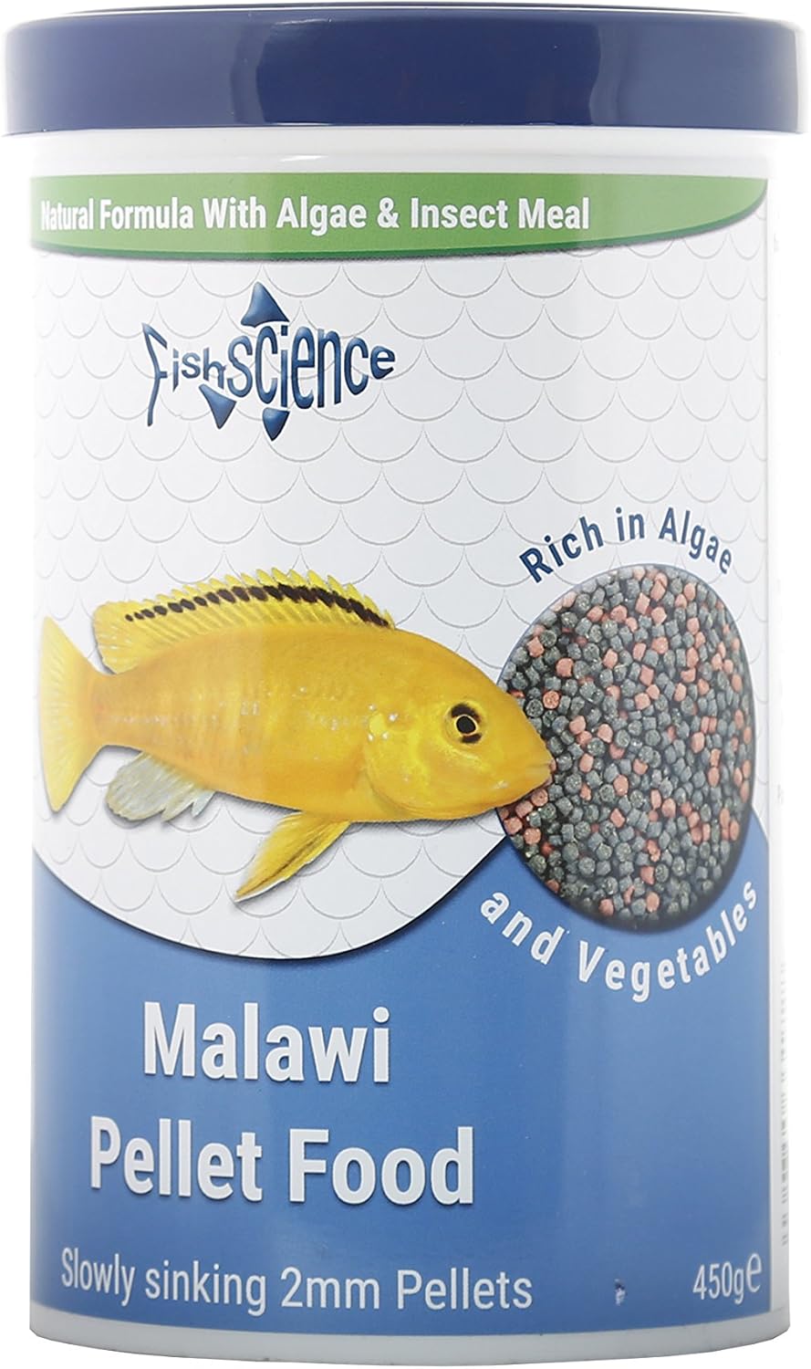 FishScience Malawi Pellets 450g, 450 g (Pack of 1)
