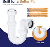 PlumbEZ Adjustable Swivel P Trap 40mm Telescopic Waste Kit view 2