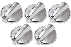 2024 Upgraded BlueStars Ultra Durable WB03T10284 Range Control Knob Stainless Steel Finish Replacement Part Exact Fit for GE 