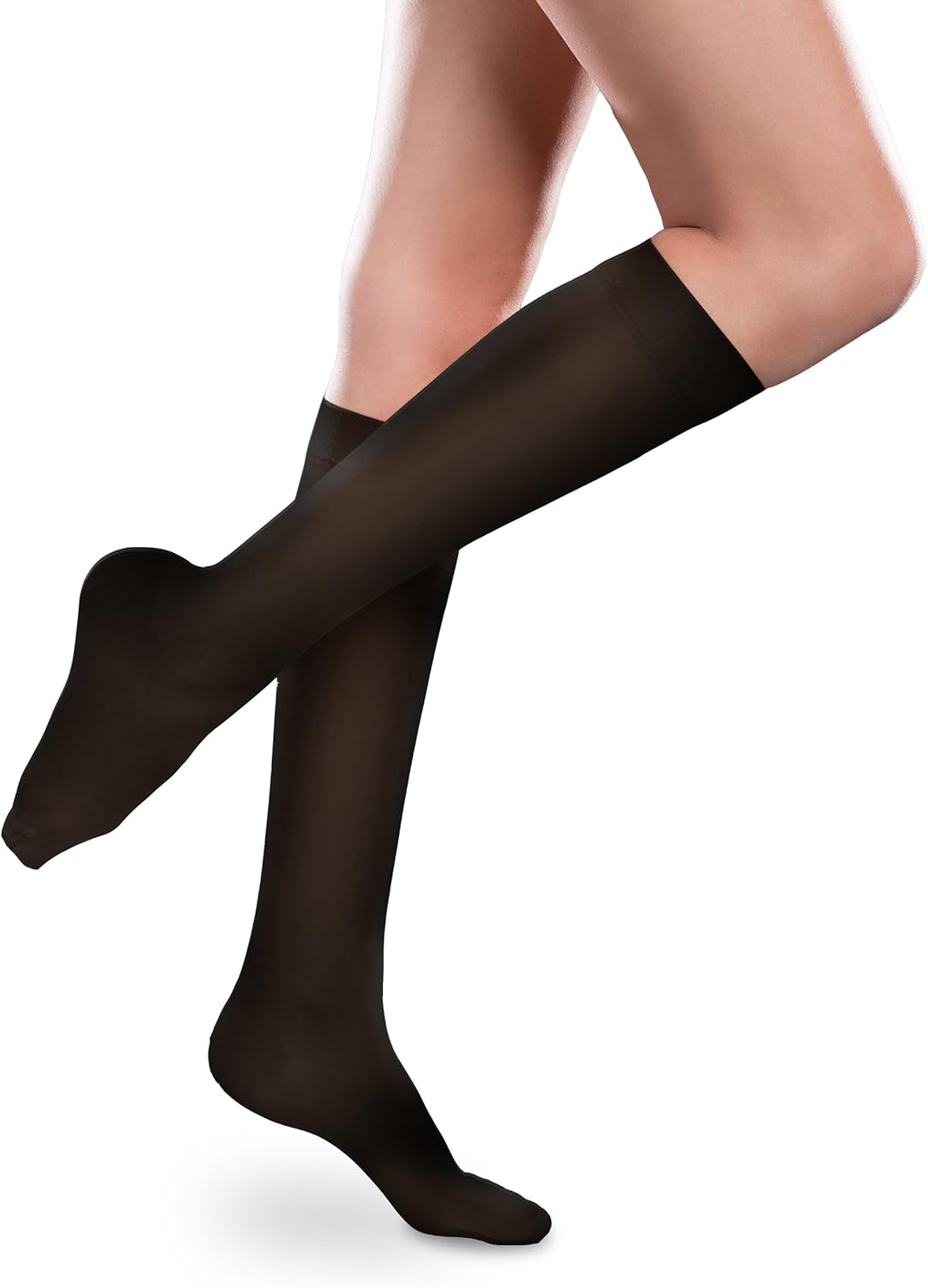 Sheer Ease Women's Knee High Support Stockings 2030mmHg