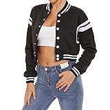ACEFAST INC Womens Varsity Jacket Long Sleeve