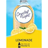 Crystal Light Lemonade Naturally Flavored with other natural flavor Powdered Drink Mix, 120 ct Pack, 4 Boxes of 30 On-the-Go-Packets