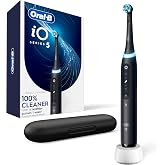 Oral-B Rechargeable Electric Toothbrush, iO5 Customizable Clean, 5 Cleaning Modes, Visual Pressure Sensor to Protect Gums, Travel Case, Black