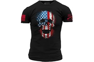 Grunt Style American Reaper Skull Men's T-Shirt